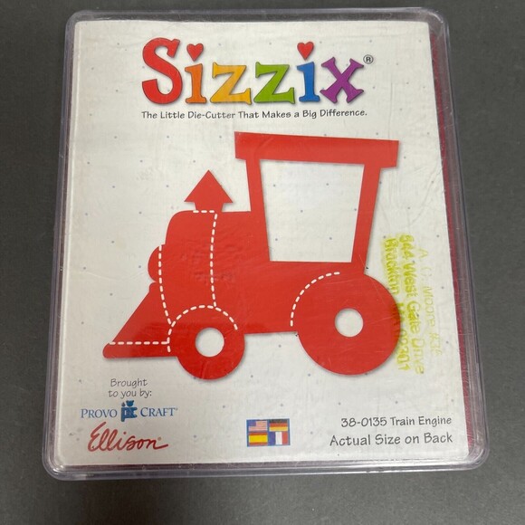 Sizzix Originals Die Cuts 38-0135 Train Engine by Provo Craft Ellison - Picture 1 of 4